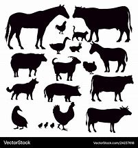 Image result for Farm Animal Silhouette