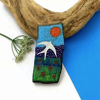 Image result for Pebble Art with Many Colors Birds