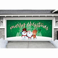 Image result for Single Garage Door Christmas Decorations