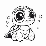 Image result for Cute Baby Turtle Coloring Pages