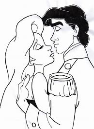 Image result for Ariel and Prince Eric Coloring Pages