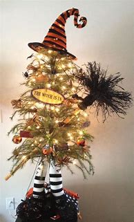 Image result for Decorated Halloween Trees