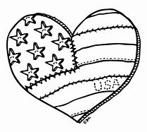 Image result for Heart Flag Coloring Page