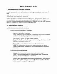 Image result for Thesis Statement Examples Essay Outline