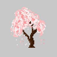 Image result for Pixel Cherry Blossom Tree