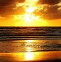 Image result for sunset with sun beach