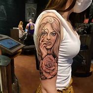 Image result for Floral Arm Sleeve Tattoo