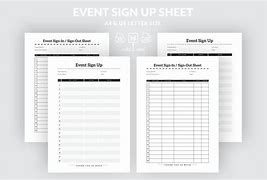 Image result for Event Sign Up Sheet