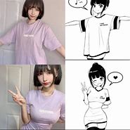 Image result for Anime Girl Shirt Meme