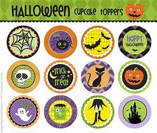 Image result for Free Printable Halloween Cupcake Toppers