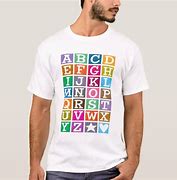 Image result for Alphabet T-Shirt