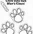 Image result for Blue's Clues Paw Print Stickers