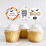 Image result for Free Printable Halloween Cupcake Toppers