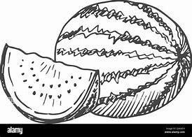 Image result for Watermelon Slice Sketch