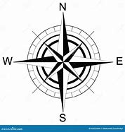 Image result for Compass Black and White