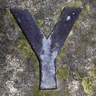 Image result for Gold Letter Y