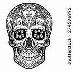 Image result for Skull Tattoo Flash Art