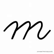 Image result for Small Cursive M