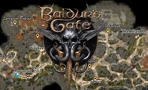 Image result for Baldur's Gate 3 Act 1 Map