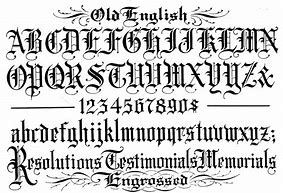 Image result for Free Printable Old English Font