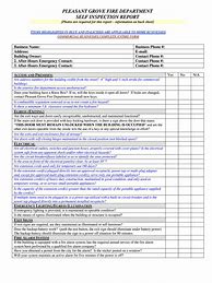 Image result for Building Fire Inspection Form