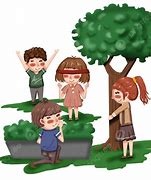 Image result for Hide and Seek Cartoon T-Shirt