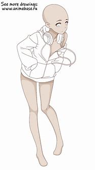 Image result for Anime Girl with Headphones and Hoodie Drawing