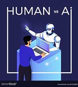 Image result for AI vs Human Vector Image