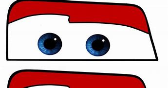 Image result for Lightning McQueen Face Cut Out