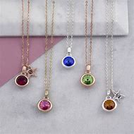 Image result for Birthstone Necklace Settings