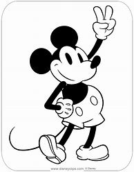 Image result for Old School Mickey Mouse Coloring Pages