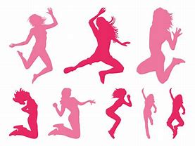 Image result for Silhouette of Girl Jumping