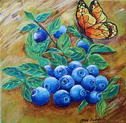 Image result for Blueberry Bush Art