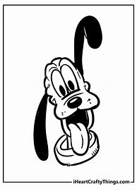 Image result for Pluto the Dog Coloring Pages