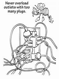 Image result for Electrical Safety Coloring Pages