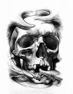 Image result for Skull Tattoo Flash Art