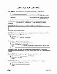 Image result for Free Editable Construction Contract Template