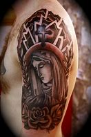 Image result for Christian Full Sleeve Tattoos