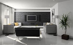 Image result for Living Room Grey Wallpaper Design