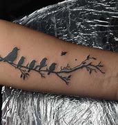 Image result for Bird On Branch Silhouette Tattoo