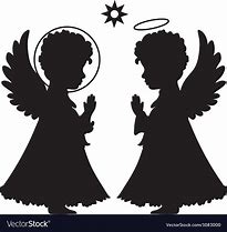 Image result for Cute Angel Silhouette