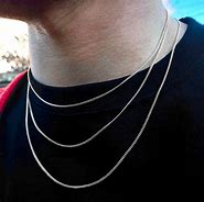 Image result for Thin Double Silver Chain