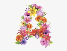 Image result for Flower Letters Clip Art