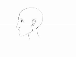 Image result for Male Face Drawing Side View