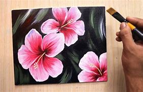 Image result for Simple Flowers On a Brown Background to Paint