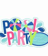 Image result for Pool Party Clip Art Flyer