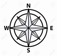 Image result for Compass Black and White