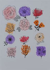 Image result for Easy Flower Pen Drawing