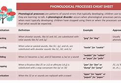 Image result for Phonological Error Patterns