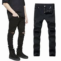 Image result for Males Ripped Skinny Jeans